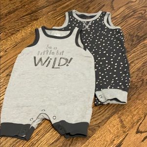 3-6 month old boy rompers